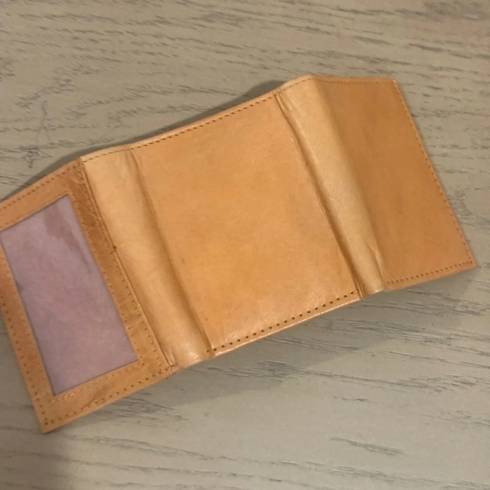 Tan‎ Leather Men's Leather Cowhide Leather Wallet